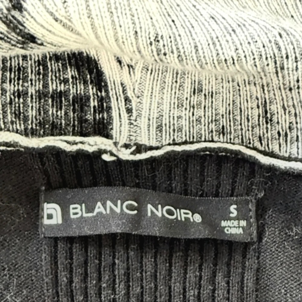 Blanc Noir Black and Gray Cardigan S - Picture 3 of 7